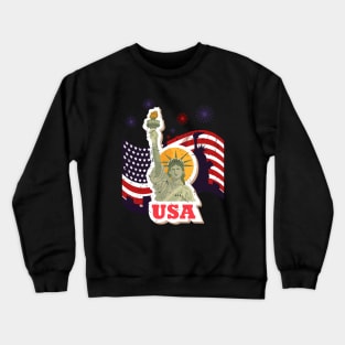 New York 4th of july Vintage Statue of Liberty Crewneck Sweatshirt